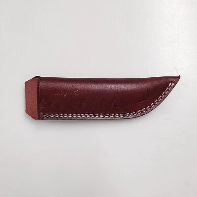 Funda de cuero de 8" para cuchillo de hoja fija - Funda de cinturón vertical hecha a mano Foto 1 de 4