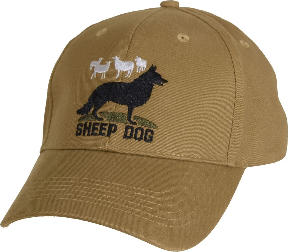 Baseball Hat Cap Sheep Dog Low Profile Coyote Brown Embroidered Rothco 9819