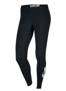 Women's Nike Sports Wear Leggings "Leg A See" Black/Silver Athletic 806231 010 - Picture 1 of 3