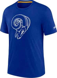 Nike Los Angeles Rams Shirt Short Sleeve Vintage Throwback Blue Men's M Medium - Picture 1 of 1