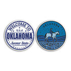 2 x 10cm Oklahoma Vinyl Stickers - USA States America Holiday Travel Gift #78780