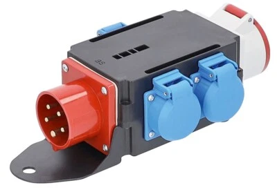 AS SCHWABE Stromverteiler MIXO Starkstromverteiler CEE 16 A + 3 x Schuko Schwabe 60520