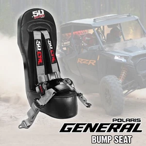 Asiento Polaris General Bump y arnés estilo hebilla automática se adapta a la parte trasera de 4 asientos PLATEADO - Imagen 1 de 9