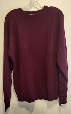 Suéter Grant Thomas Para Hombres Grande Lana de Cordero Lana De Colección Nuevo Lord & Taylor Granate Foto 1 de 4