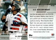 2019 Topps Pro Debut BOWLING GREEN HOT RODS Baseball Card PN-USN