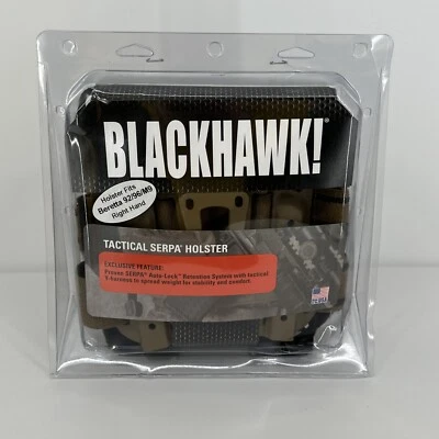 Blackhawk Serpa Right Handed Tactical Holster Combo Kit Beretta 92 96 M9 Coyote - Image 1 of 4