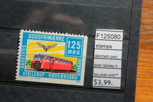 FRANCOBOLLI DANIMARCA POSTA LOCALE PACCO POSTALE TRENO FERROVIARIO MNH** (F125080) - Foto 1 di 1