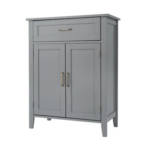 Teamson Home Mercer Wooden Bathroom Furniture, Floor Storage Cabinet with - Picture 1 of 12