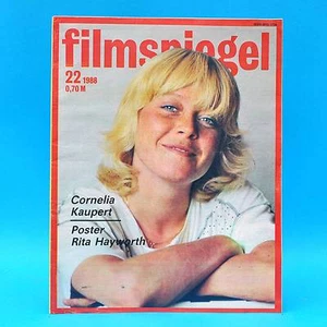 DDR Filmspiegel 22/1988 Rita Hayworth Robert Redford Jean Arthur Marlee Matlin D - Foto 1 di 1