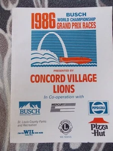 Busch WM 1986 Grand Prix Rennen Programmheft - Bild 1 von 4