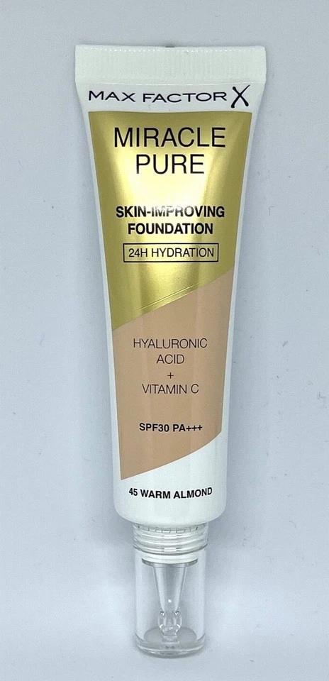 Max Factor Miracle Touch Skin-Improving Foundation, 30 ml - 45 Warm Almond - Bild 1 von 1