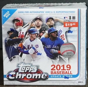 2019 Topps Chrome Update Series Mega Box Factory Sealed (28 Cards) - Picture 1 of 6