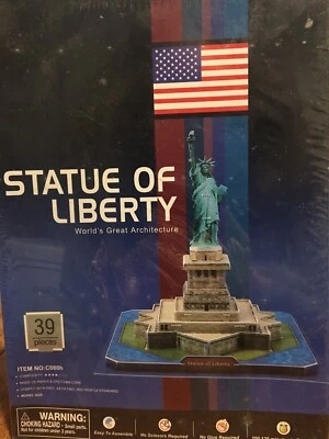 CubicFun Statue Of Liberty 3D Puzzle 39 Pcs C080h - NEW SEALED - Image 1 of 4