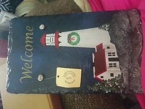 Lighthouse Welcome Slate - Picture 1 of 3