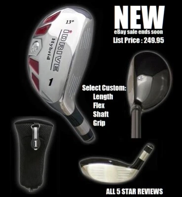 #1 Híbrido Personalizado Driver 13°-SELECCIONAR HOMBRE ALTO/CORTO/ESTÁNDAR comparado con TETON RH Foto 1 de 4