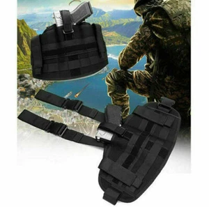 Tactical Drop Leg Thigh Pistol Holster Handgun Pouch Puttee Holder Gun Scabbard - Picture 1 of 6