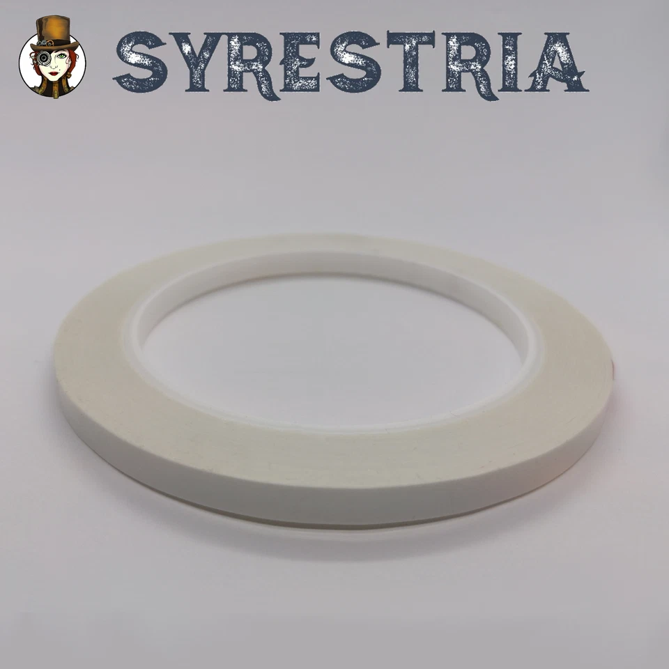SYRESTRIA Cinta adhesiva / Audio Tape / 1/4" pulgadas / 65 metros / Blanco / NUEVO