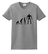The Evolution of the AI Robot T-Shirt Heather Grey