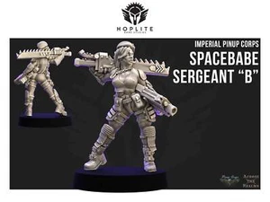 Pinup Corps Sergeant "B" - Across the Realms | 28mm - Picture 1 of 6