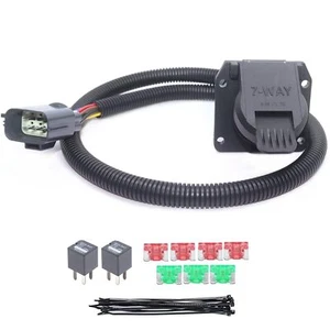 For GMC Acadia 7-Way Trailer Wiring RV Blade 7 Blade Connector Tow Harness - Bild 1 von 7