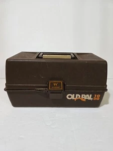 Old Pal Woodstream Tournament 1050 2 Tray Tackle Box w/ tackle (Bass/Panfish) - Picture 1 of 7