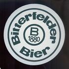 DDR Bierdeckel - Leder - Bitterfeld - weiß-grün mit B 1880