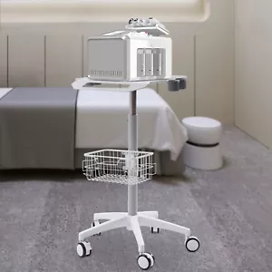 Carro rodante móvil carro médico blanco para escáner de imágenes de ultrasonido carro EE. UU. - Imagen 1 de 24