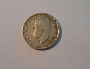 1942 UK Great Britain United Kingdom KING GEORGE VI Silver SIXPENCE Coin i56882 - Picture 1 of 2