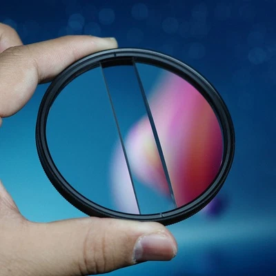 Prism Double Glass Split Diopter Blur Zoom Center Special Effect Camera Filter - Image 1 of 4