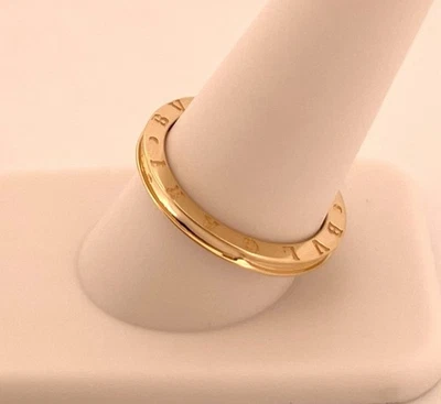 Anillo Banda BVLGARI Oro Amarillo 18K Talla 10 - 3.1Gr Foto 1 de 4