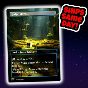 Hedge Maze - Custom Art Magic: The Gathering Playtest Card - Commander EDH - Picture 1 of 4