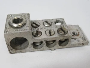 Ilsco D8347-2 Power Distribution Block 1/0-14 CU-AL MISSING SCREW USED - Picture 1 of 2