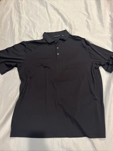 Cutter And Buck Black Polo Shirt Lightweight Breathable Mens Size 3XT/3TGL - Picture 1 of 8