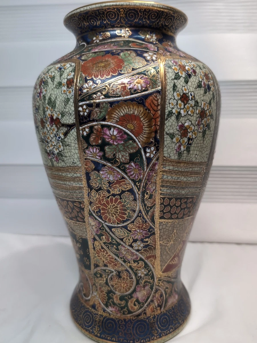 艺妓花瓶日本古董花瓶| eBay