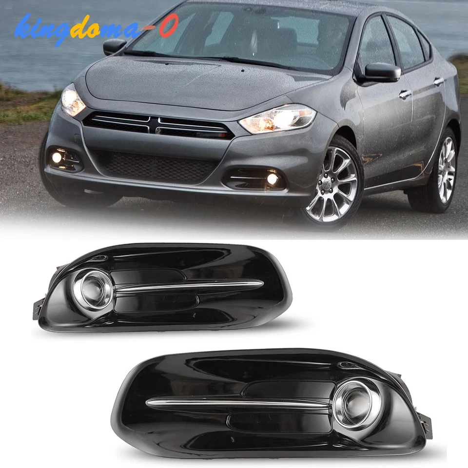 Pairs For 2013-2015 2016 Dodge Dart Clear Fog Lights Lamps W/Switch+Bulbs+Bezel Foto 1 de 4