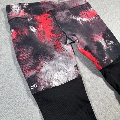 Alo Yoga Leggings Womens M? High Rise Panel Ribbed Activewear Pants - Image 1 of 4