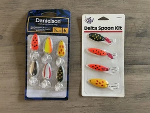 Danielson Spoon Fishing Lure 6 Pack - 1/8 Oz.  & Delta Spoon 4 Pk -MIP - Picture 1 of 1