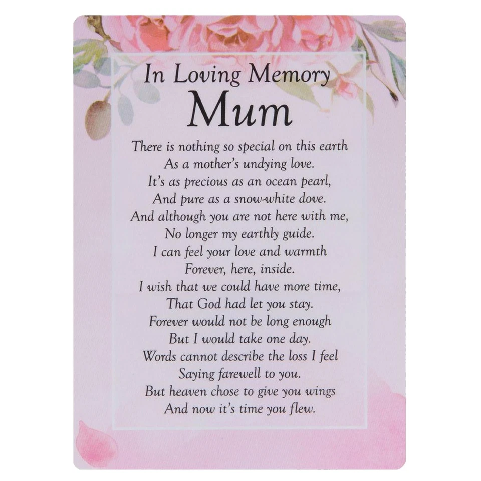 in Loving Memory Mum Graveside Memorial Card - Ty189