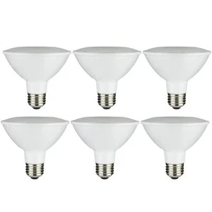 6 Pk Sunlite LED PAR30 Reflector 13.5W (75W Equivalent) Bulb E26 Base Cool White - Picture 1 of 2