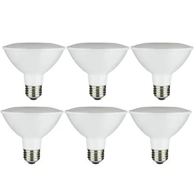 6 Pk Sunlite LED PAR30 Reflector 13.5W (75W Equivalent) Bulb E26 Base Cool White - Image 1 of 2