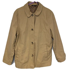 George ME Tan Coat W/ Silver Toggle Buttons Women's Size XL 16/18 EXC Condition - Picture 1 of 9