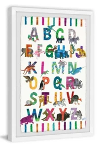 Alphabet Jungle' Framed Painting Print - Multi-Color, 16" x 24" By: MARMONT HILL - Picture 1 of 9