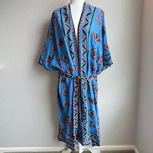 Nuevo $229 Zara Bordado Azul Floral Pequeño - Mediano 9198/001 - Imagen 1 de 13