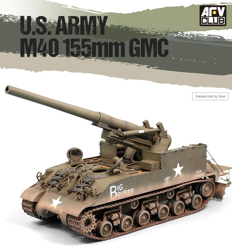 [NEW] 1/35 M40 155MM GMC ARTILLERY US ARMY PLA MODEL KIT DIORAMA ACADEMY 13542 - Image 1 of 4