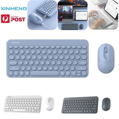 XINMENG Wireless Keyboard Mouse Combo Bluetooth Rechargeable Mini Laptop PC AU - Image 1 of 4