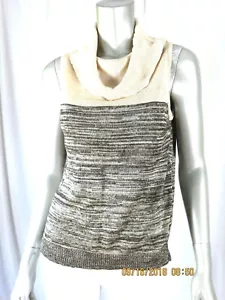 JONES NEW YORK SPORT SZ P/M 100% Silk NWOT 2 Tone Melange Chic Pullover Sweater  - Picture 1 of 9