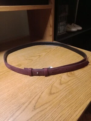 Women's Faux Suede Belt Burgundy  48" length  - Изображение 1 из 4