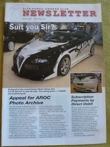 ALFA ROMEO OWNERS CLUB NEWS LETTER / JAN 2008 / 3.2 V6 ALFA GT - Picture 1 of 1