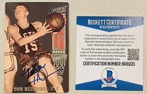 Tom Tommy Heinsohn Signed Autographed 1993 Action Packed Card #29 Beckett BAS - Picture 1 of 1
