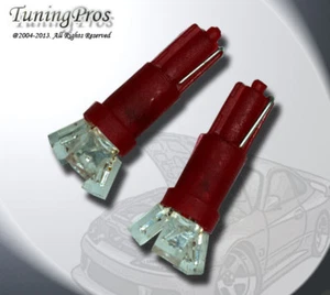 (1 Pair) Set of 2 pcs Seat Belt Indicator T5 3 Red LED Light Bulbs 74 103 37 - Picture 1 of 3